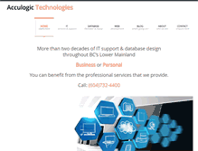 Tablet Screenshot of acculogic.ca